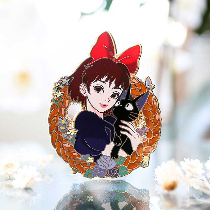 Kiki and Jiji Ghibli Girls Wave 3 Enamel Pin – Made by Nuwa