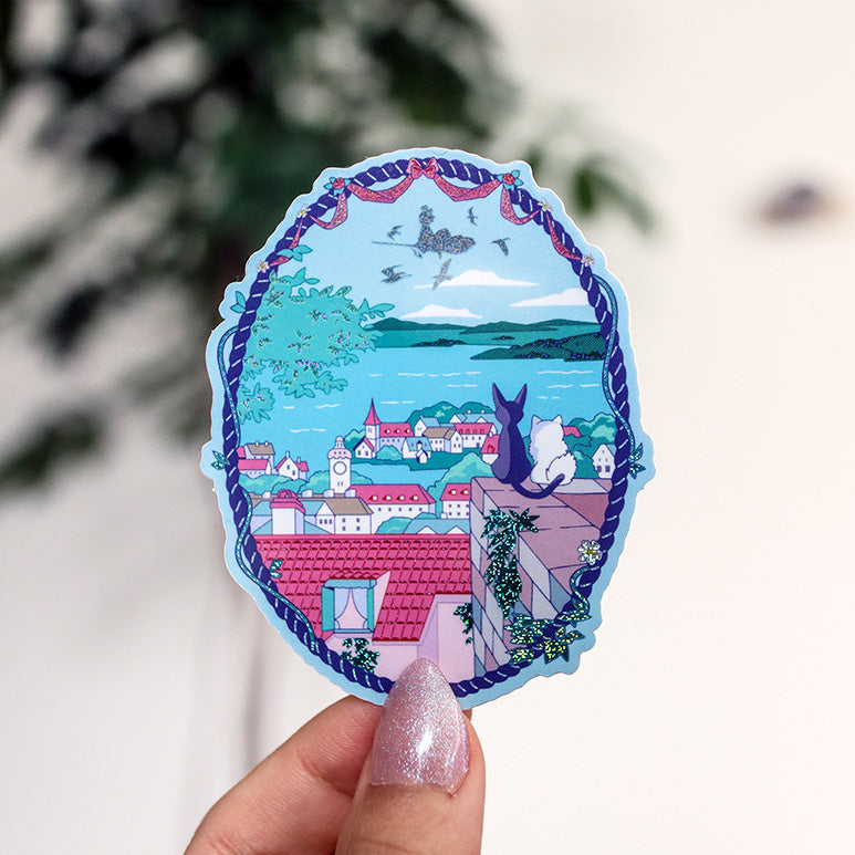 Ghibli Landscapes 3" Vinyl Sticker