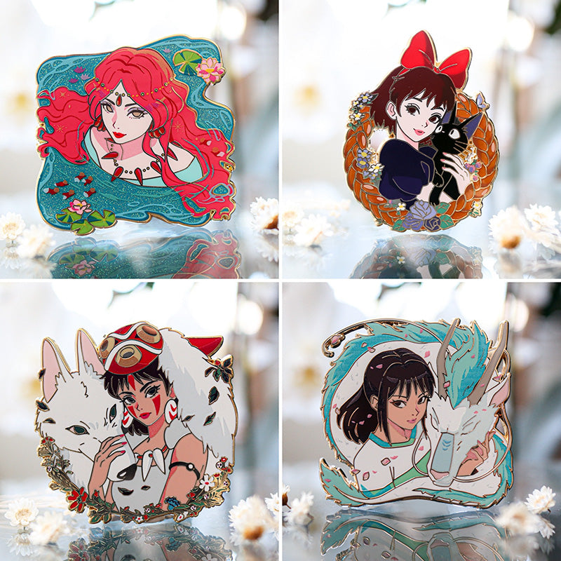 Ghibli Girls Series 2 Enamel Pin Bundle
