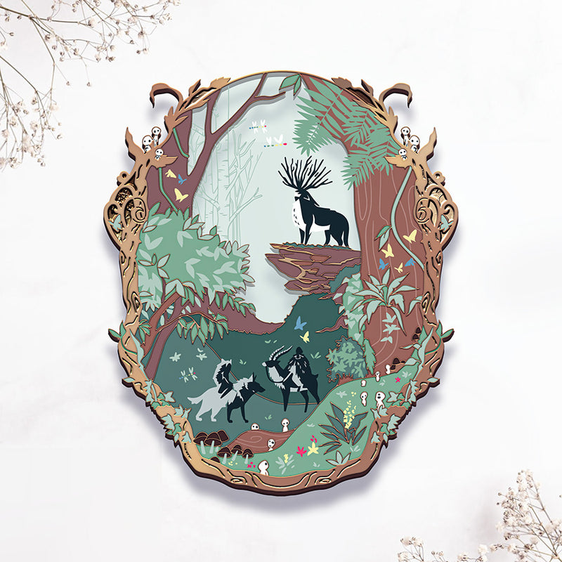 [Pre-Order] Princess Mononoke Ghibli Landscapes Stained Glass Enamel Pin