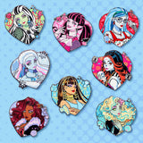 MONSTER HIGH GRAPHIC-STYLE ENAMEL PIN BUNDLE