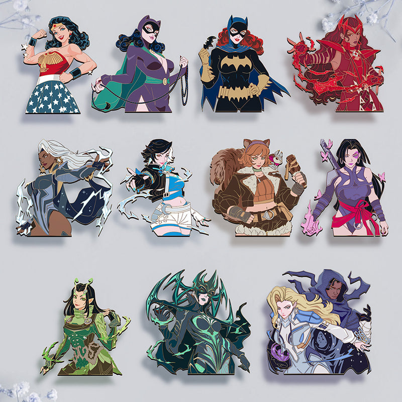 [Pre-Order] Women of Comics Wave 5 Enamel Pin 11 Piece Bundle