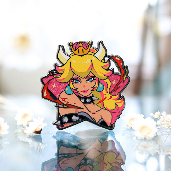BOWSETTE STAR GRAPHIC-STYLE MARIO GIRLS ENAMEL PIN