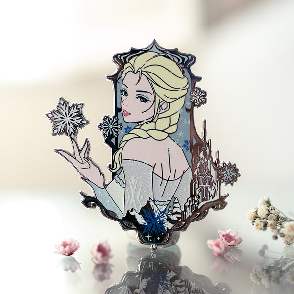LIMITED EDITION Patreon Exclusive Free To Dream Elsa WHITE ICE PRINCESS VARIANT Enamel Pin