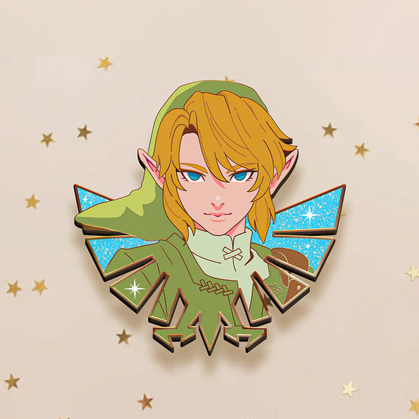 [Pre-Order] LE Patreon Exclusive Link Star Graphic-Style Gamer Girls Gold Variant Enamel Pin