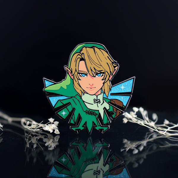 LINK GRAPHIC-STYLE GAMER GIRLS ENAMEL PIN