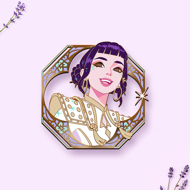 [PRE-ORDER] ZOEY GRAPHIC-STYLE KPOP DEMON HUNTERS ENAMEL PIN