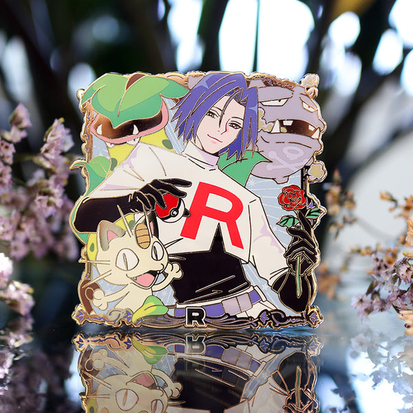 James Team Rocket Fierce Femme Wave 3 Enamel Pin