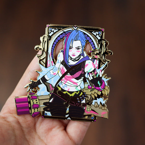 Jinx Arcane Portraits Enamel Pin