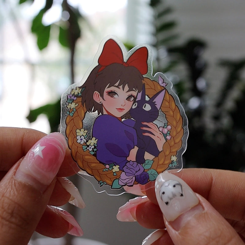 Ghibli Girls Transparent Sticker Sheet