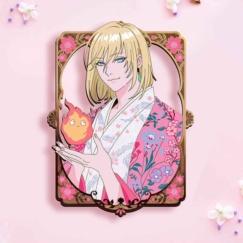 [Pre-Order] Howl Kimono Blossom Wave 2 Enamel Pin