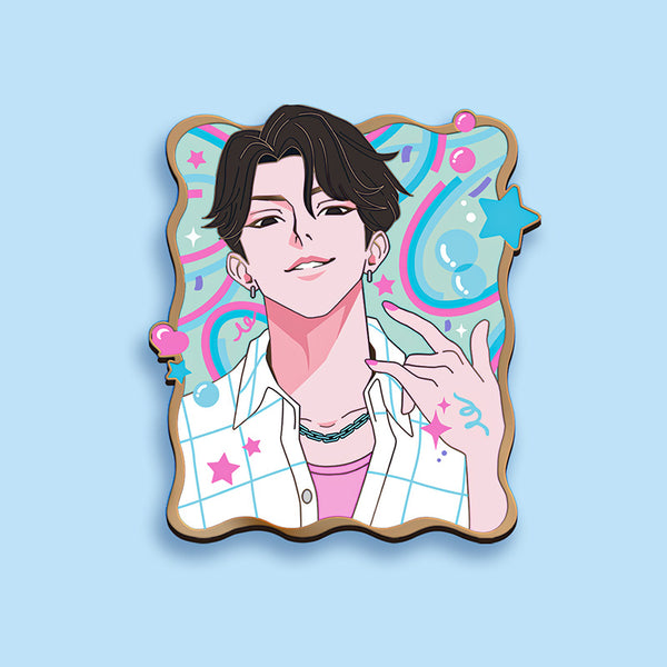 [PRE-ORDER] SAJA BOYS SODA POP JINU ENAMEL PIN