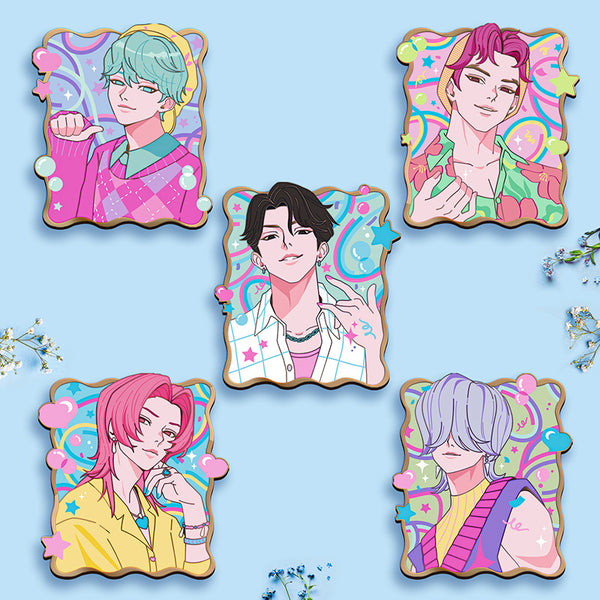 [PRE-ORDER] SAJA BOYS SODA POP ENAMEL PIN BUNDLE