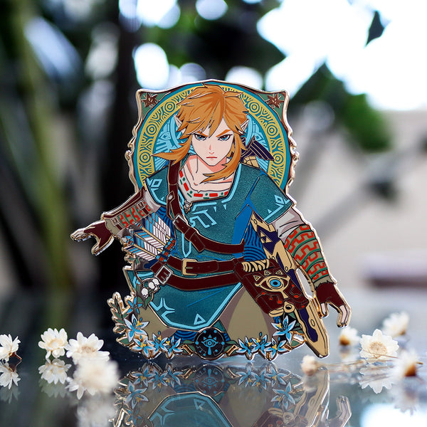 BOTW Link Portrait Enamel Pin