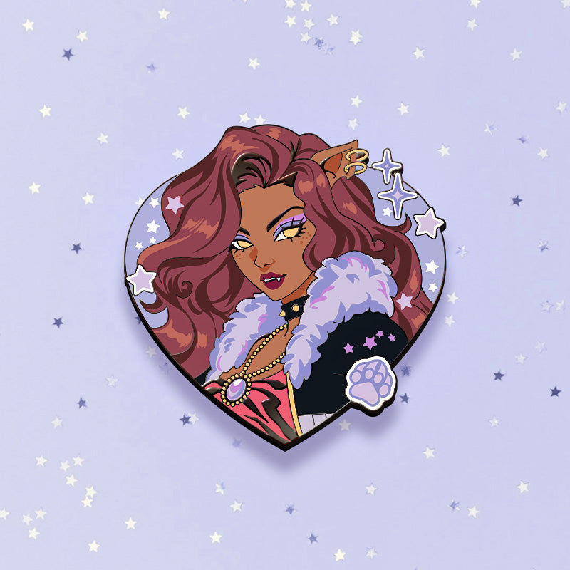 [PRE-ORDER] MONSTER HIGH CLAWDEEN GRAPHIC-STYLE ENAMEL PIN