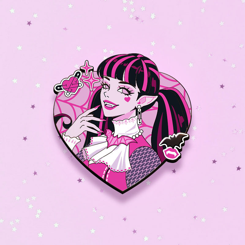 [PRE-ORDER] MONSTER HIGH DRACULAURA GRAPHIC-STYLE ENAMEL PIN