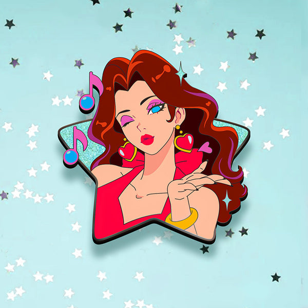[PRE-ORDER] PAULINE STAR GRAPHIC-STYLE MARIO GIRLS ENAMEL PIN