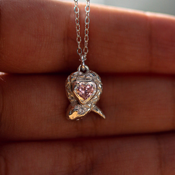 Nüwa Snake Heart Necklace