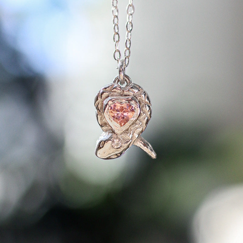 Nüwa Snake Heart Necklace