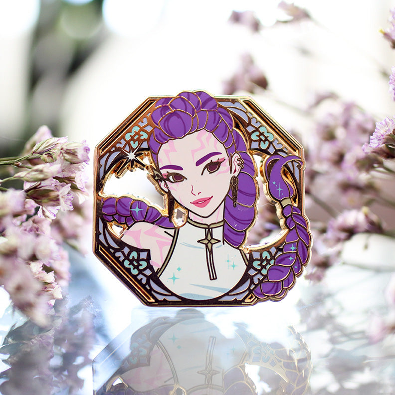 RUMI GRAPHIC-STYLE KPOP DEMON HUNTERS ENAMEL PIN – Made by Nuwa
