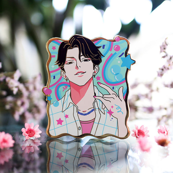 SAJA BOYS SODA POP JINU ENAMEL PIN