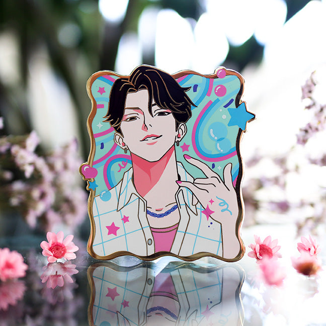 SAJA BOYS SODA POP JINU ENAMEL PIN