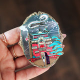 [PRE-ORDER SHIPS JULY] Spirited Away Ghibli Landscapes Stained Glass Enamel Pin