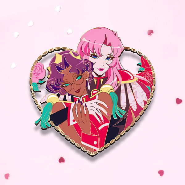 [Pre-Order] Utena and Anthy Sweethearts Enamel Pin