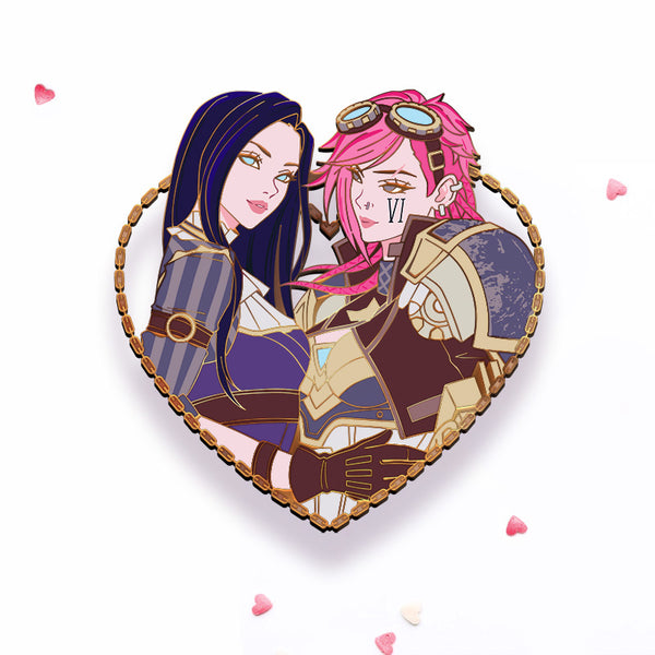 [Pre-Order] Caitlyn Vi Sweethearts Wave 2 Enamel Pin