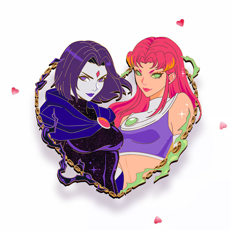 [PRE-ORDER] STARFIRE RAVEN SWEETHEARTS ENAMEL PIN