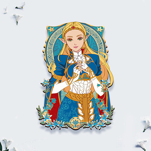 [PRE-ORDER] Royal Dress Princess Zelda Portrait Enamel Pin