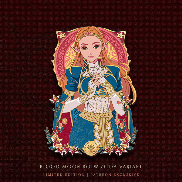 Limited Edition Patreon Exclusive Royal Dress Princess Zelda Blood Moon Variant Enamel Pin