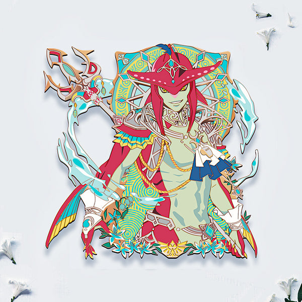 [PRE-ORDER] TOTK Sidon Portrait Enamel Pin