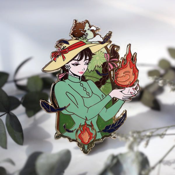 The Hat Maker Ghibli Girls Enamel Pin