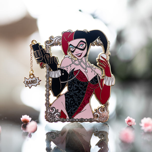 Harley Quinn Gotham Vintage Girls Enamel Pin