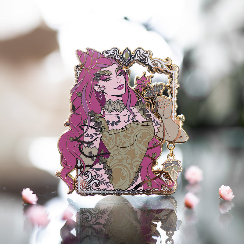 Limited Edition Rose Poison Ivy Variant Gotham Vintage Girls Enamel Pin