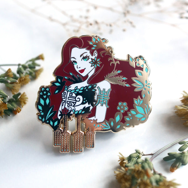 Patreon Exclusive Lady Qing Antique Girls Enamel Pin